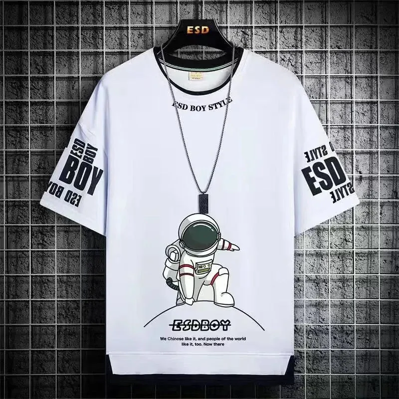 2022 New Men's T Shirts Japan Fashion Short Sleeve T Shirts Men Casual Summer Men Clothing Harajuku Print Graphic T Shirts Men