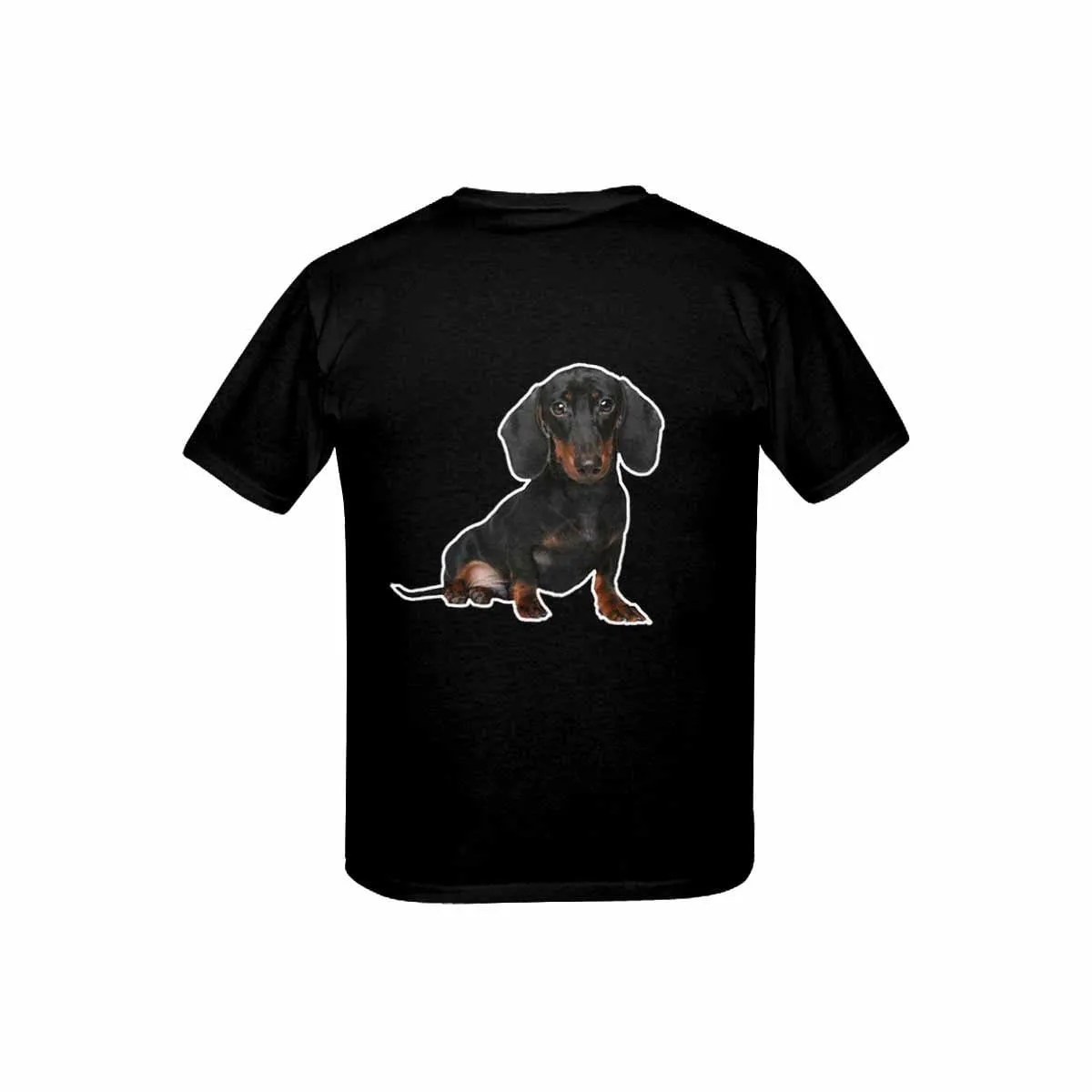 #6-15Y Custom Face Black Kid's All Over Print T-shirt