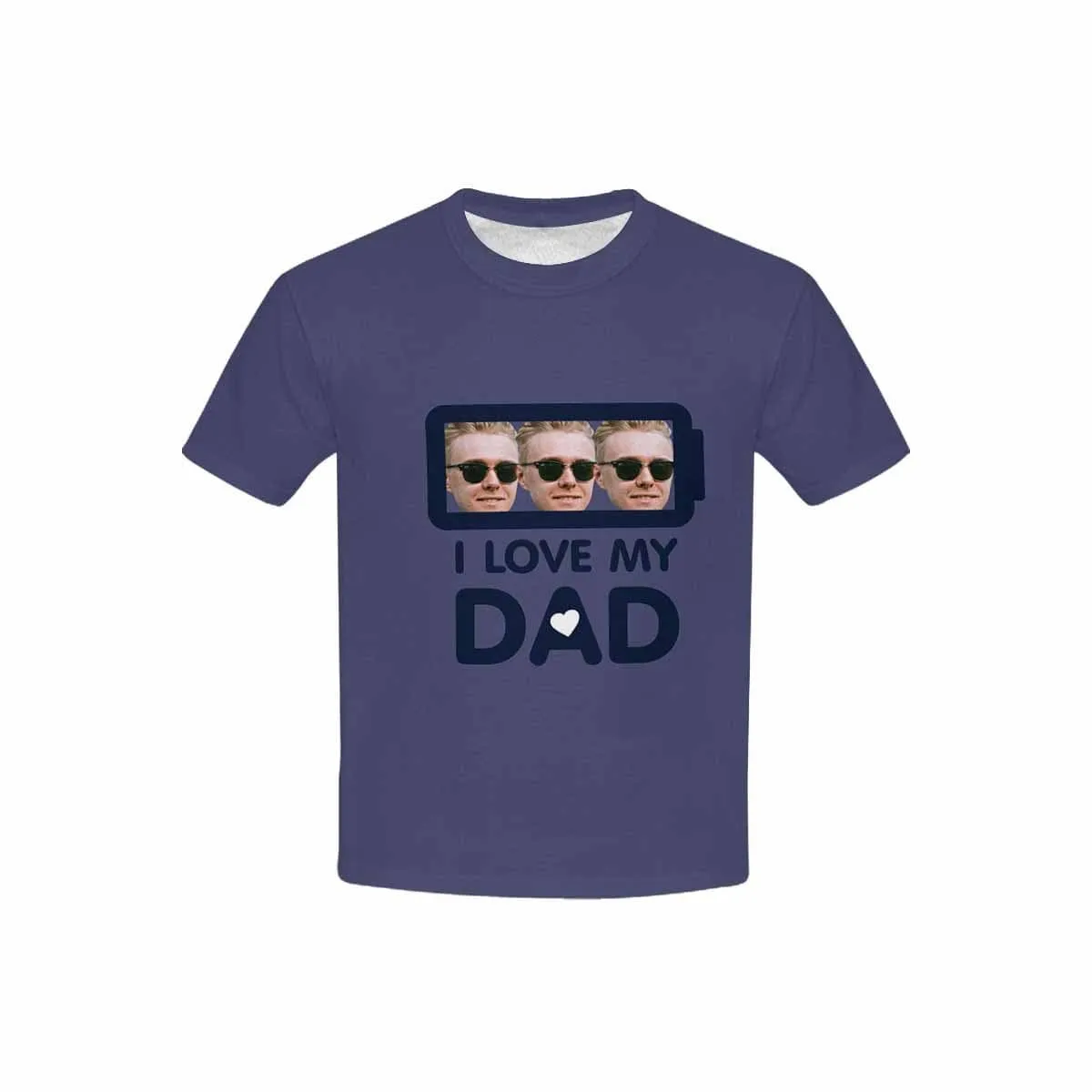 #6-15Y Custom Face Love Dad Kid's All Over Print T-shirt