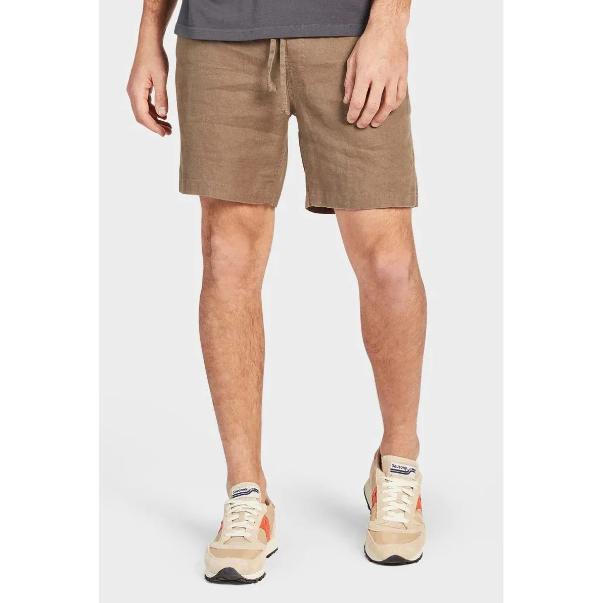 Academy Brand Men's Riviera Linen Shorts - Olive