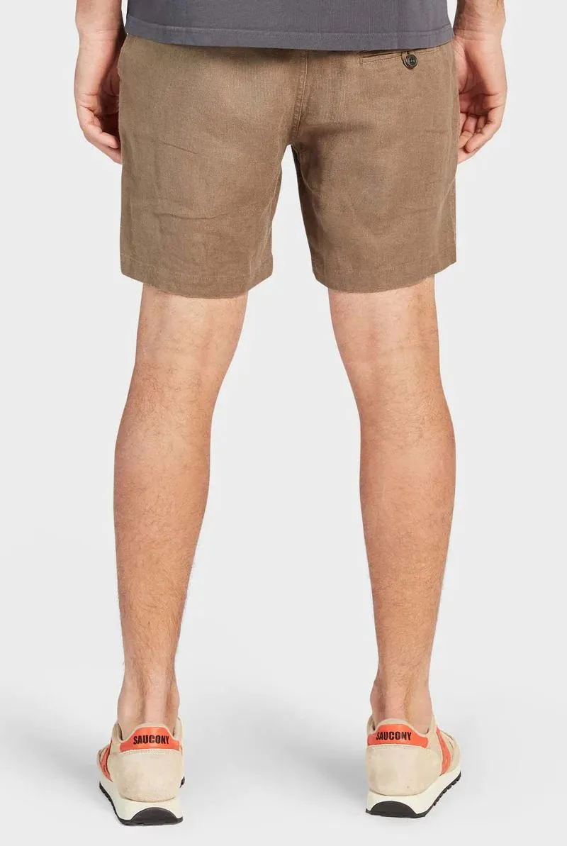 Academy Brand Men's Riviera Linen Shorts - Olive