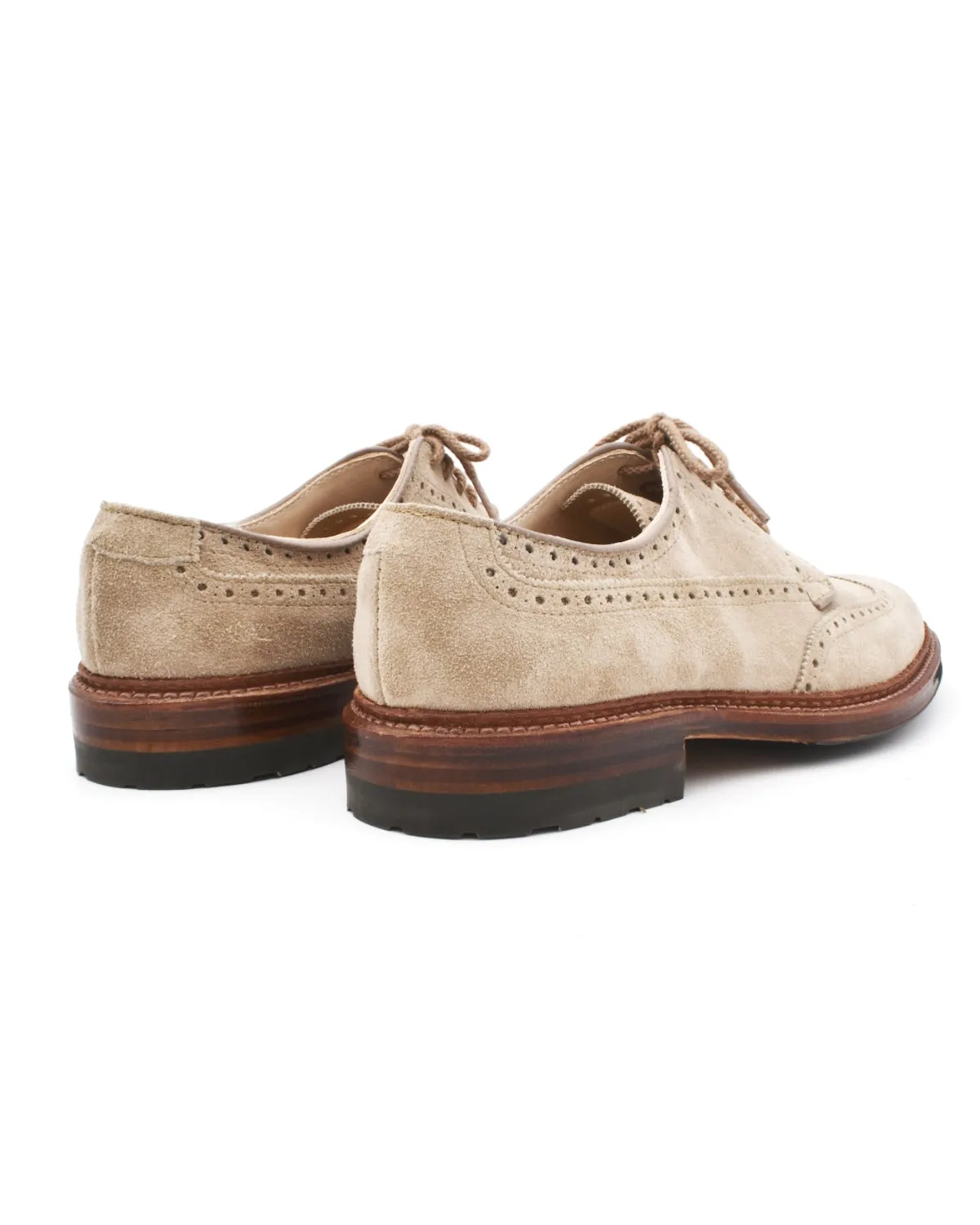 Alden Milkshake Suede Short Wing Blutcher