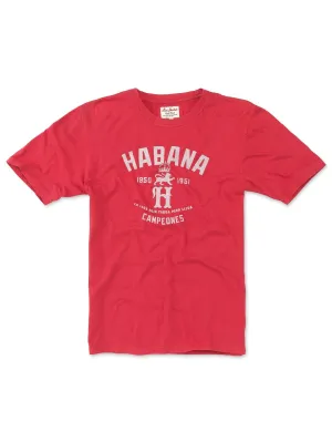 American Needle Red Jacket Mens Habana BT2 Campeones Brass Tacks T-Shirts Red RJ801-HAB