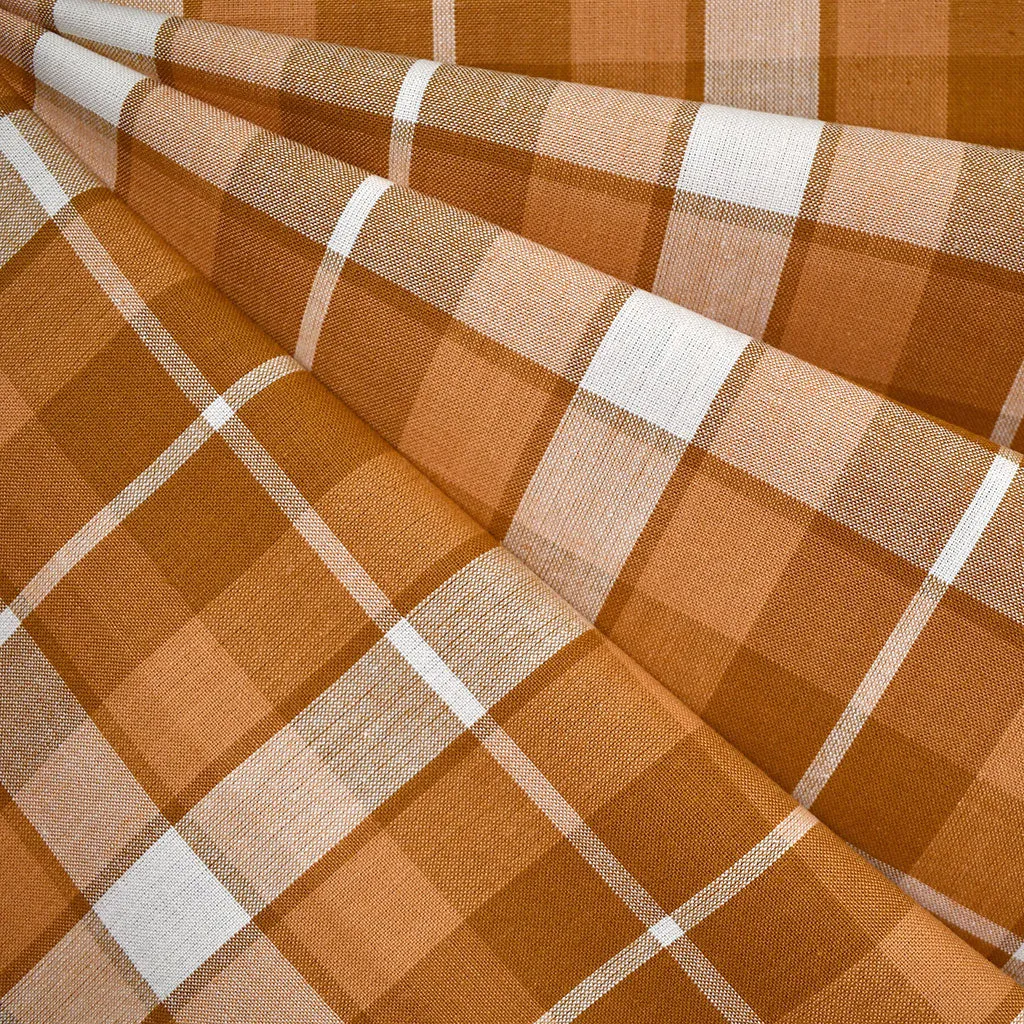 Arcade Retro Check Plaid Yarn Dyed Cotton Acorn