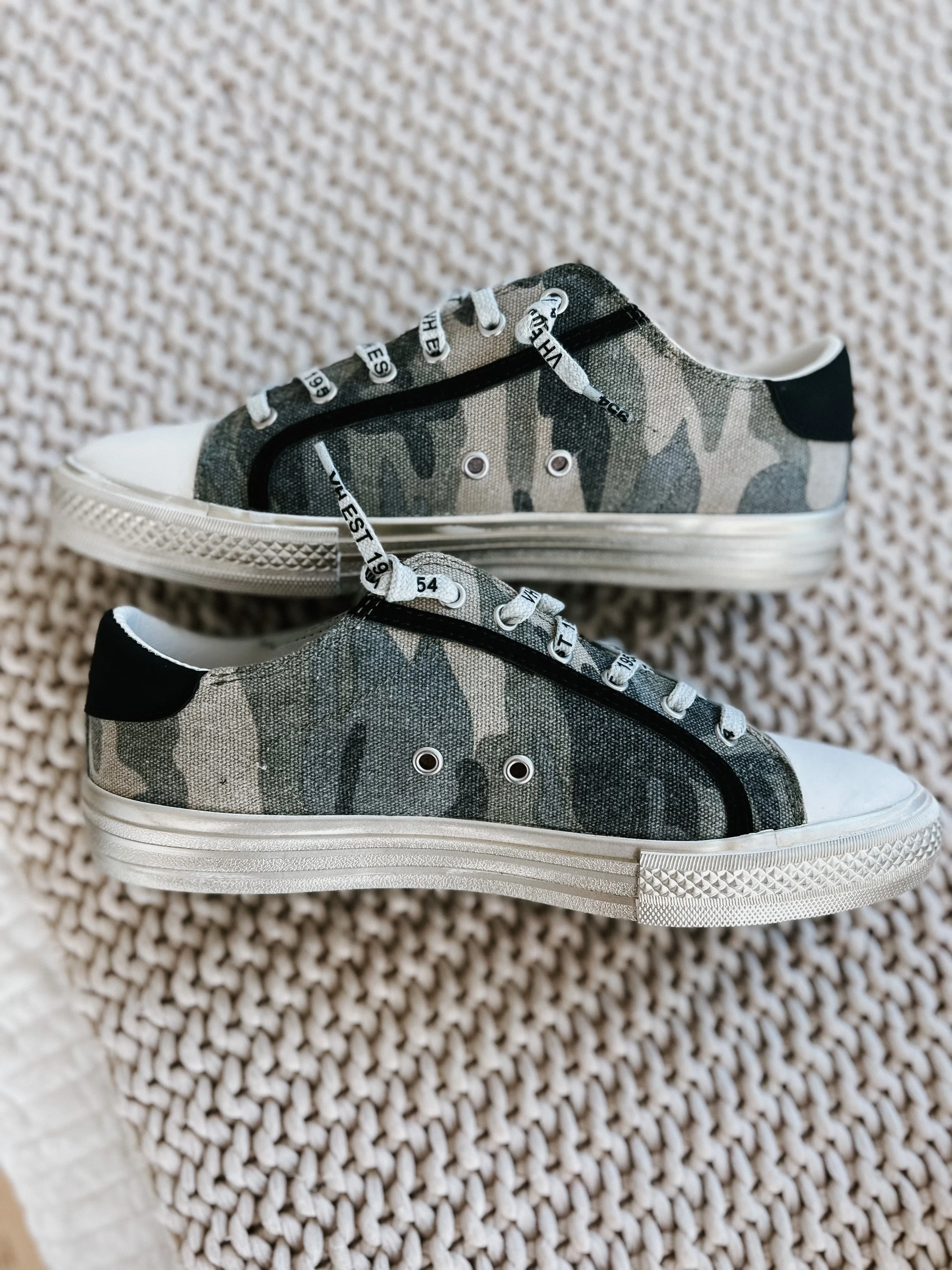 At Ease Camo Sneakers