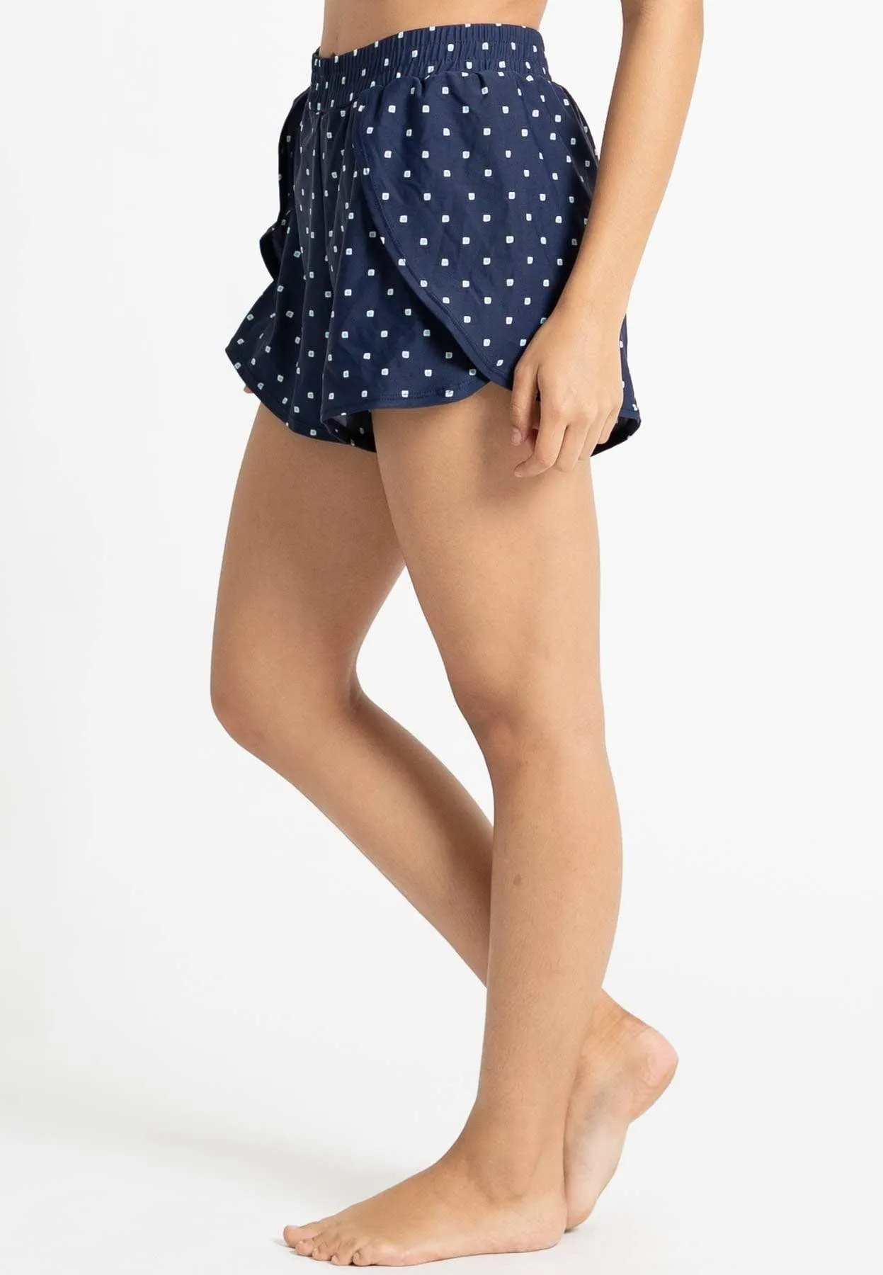 AthleiSwim™ Petal Hem Shorts