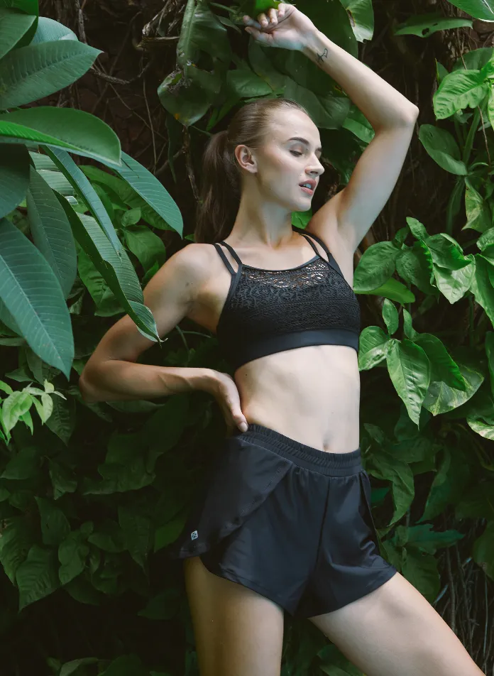 AthleiSwim™ Petal Hem Shorts