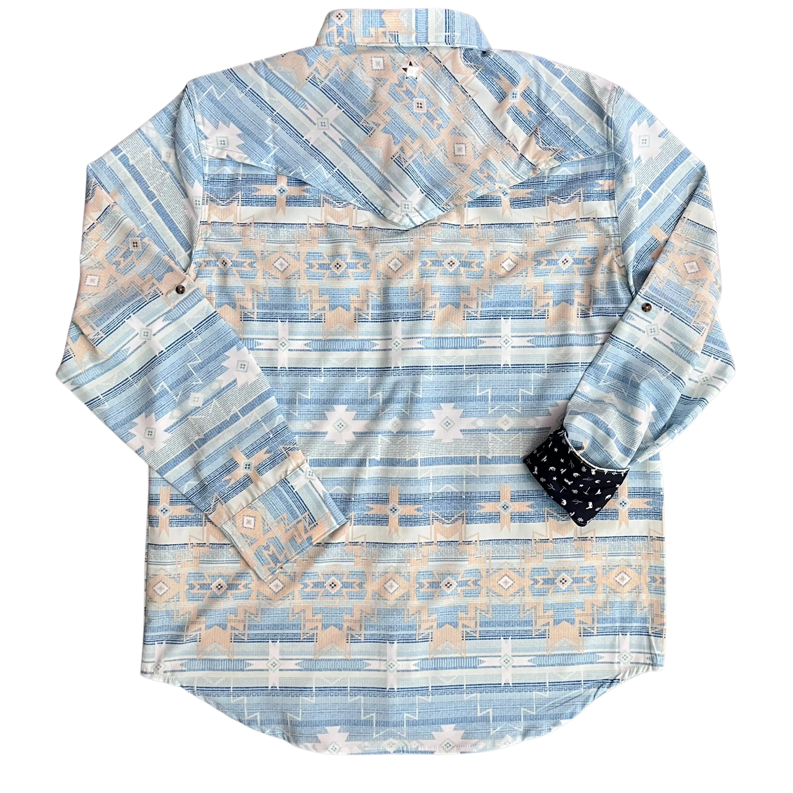 Aztec Oasis Long Sleeve Performance Western Shirt