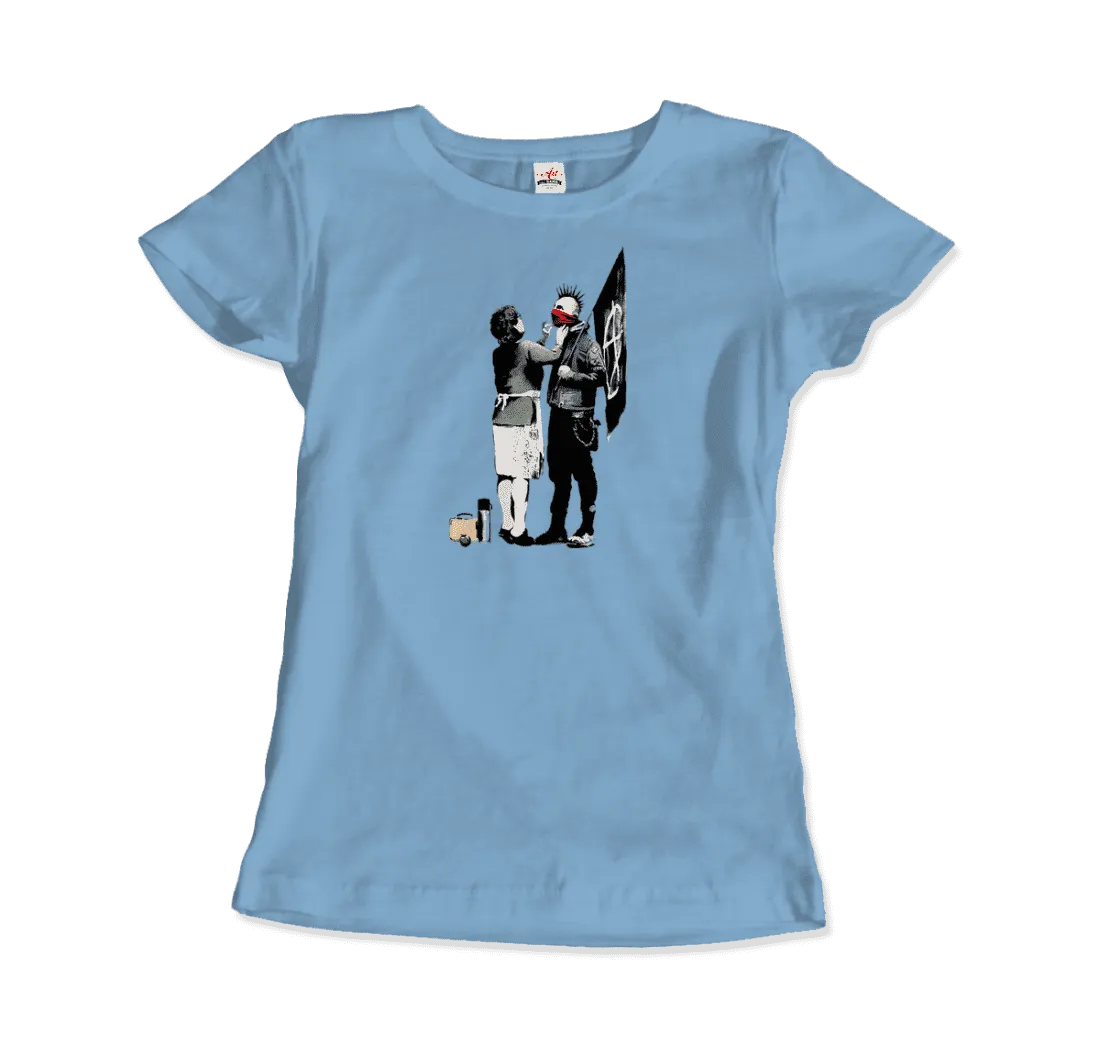 Banksy Anarchist Punk and His Mother Artwork T-Shirt