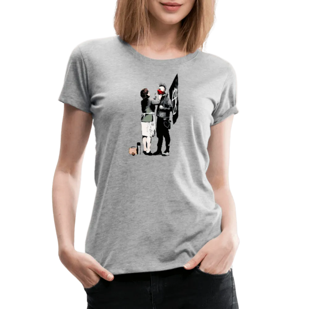 Banksy Anarchist Punk and His Mother Artwork T-Shirt