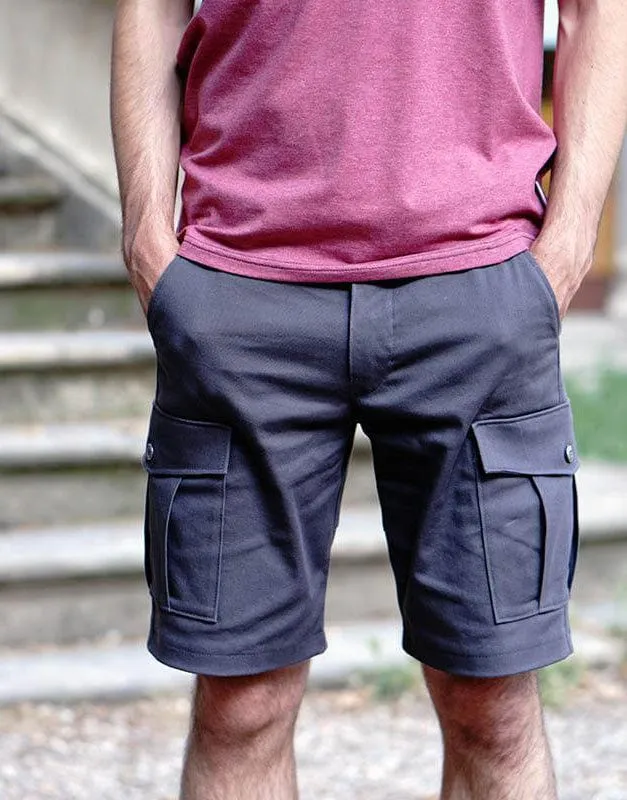 Cargo Shorts Men's Sewing Pattern, Wardrobe by Me