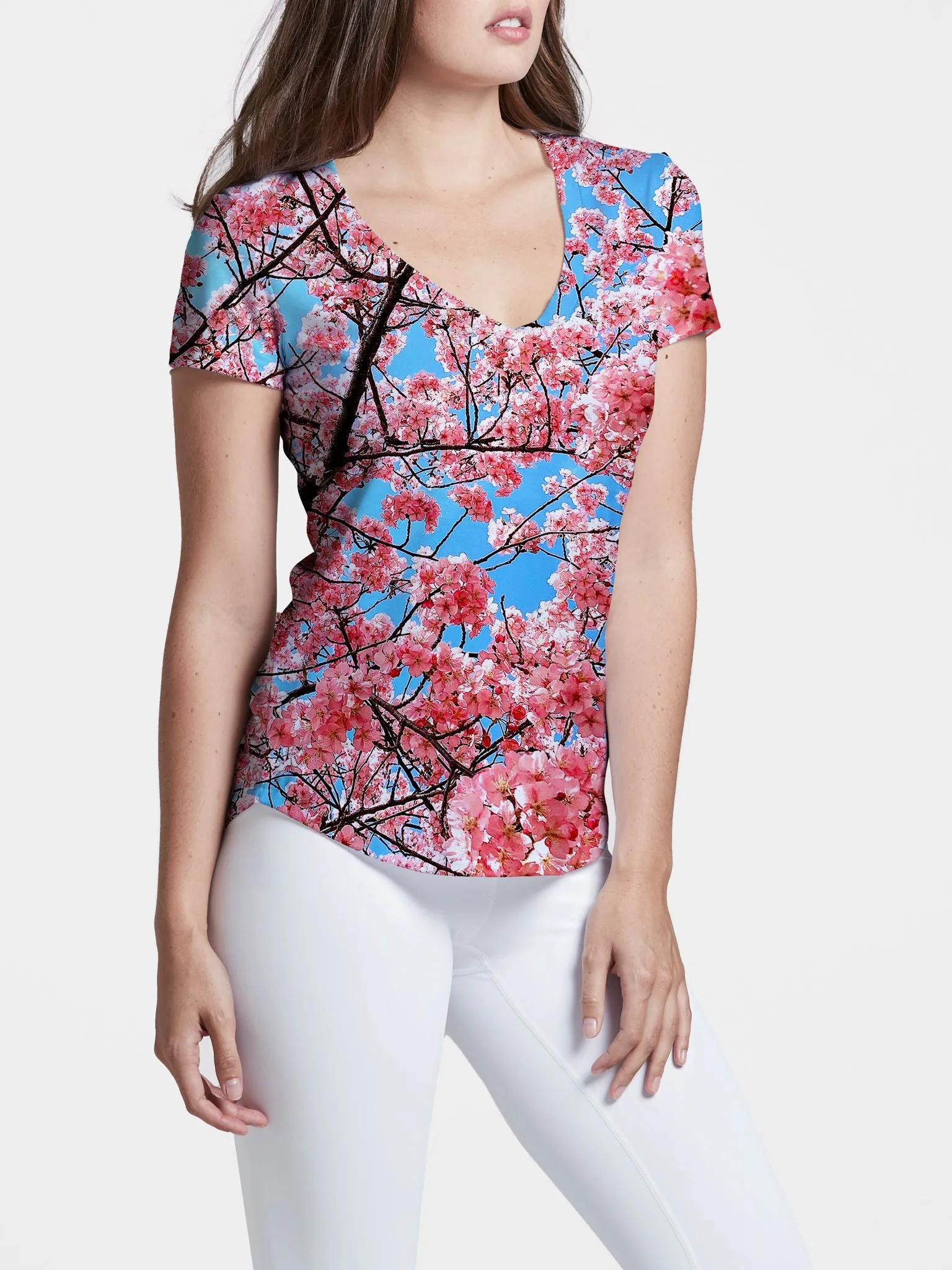 Cherry Blossom Women's V-Neck (Spring Edition)