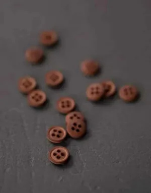 Cotton Button from Merchant & Mills, 11mm Rusty Orange