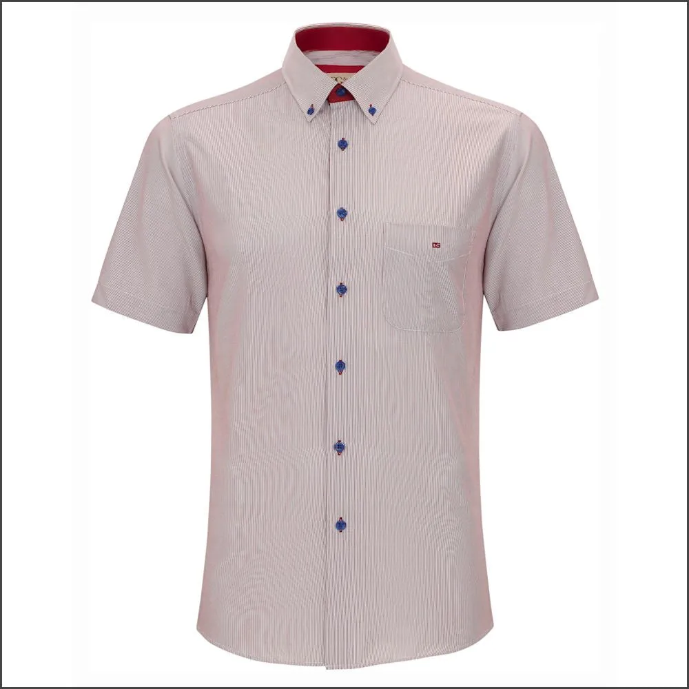 Dg's Fine Red Stripe Short Sleeve<>