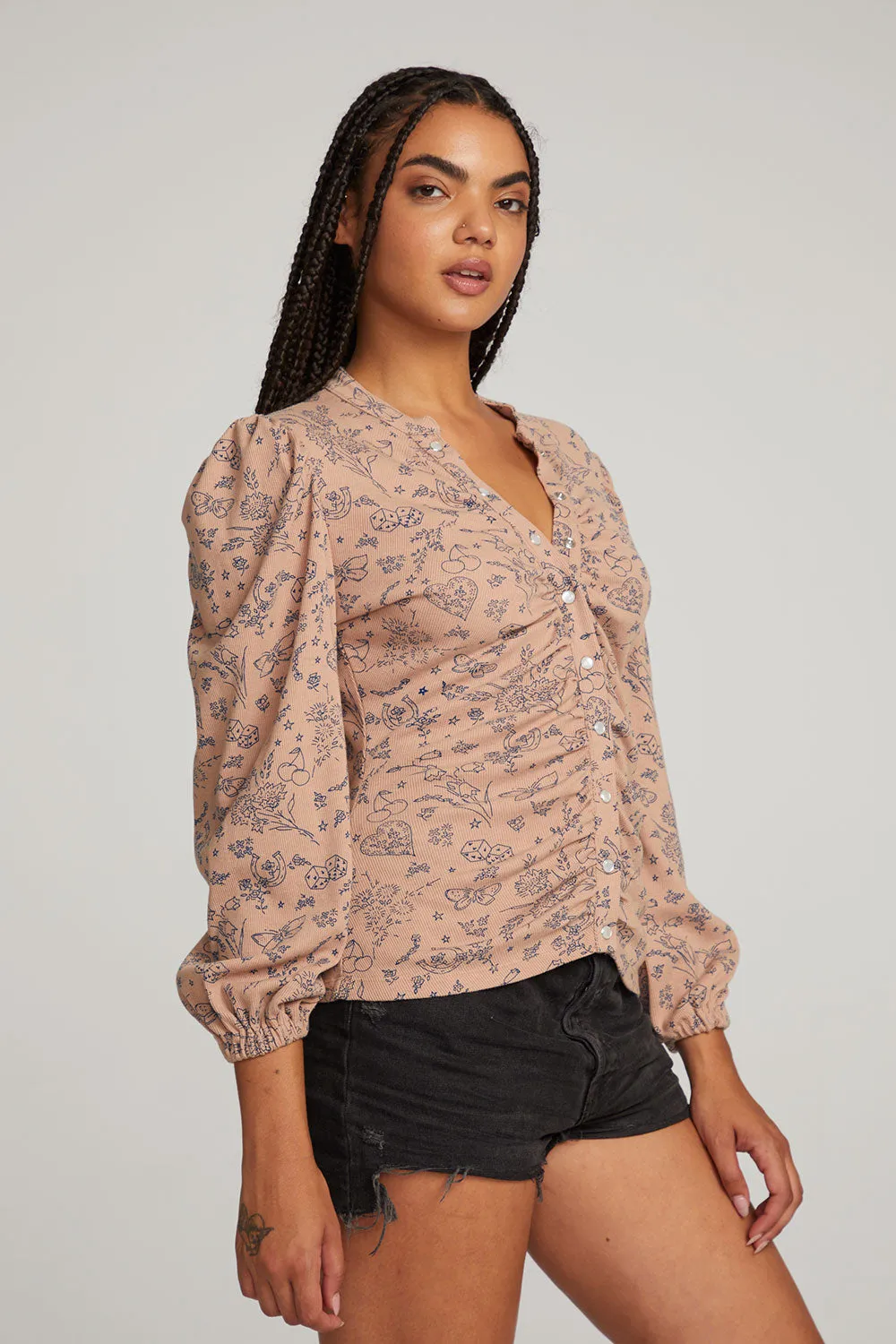 Ditsy Print Long Sleeve