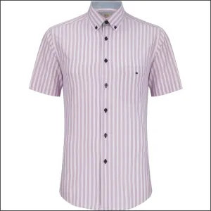 Drifter Ivano Pink Multi Stripe SS Shirt<>