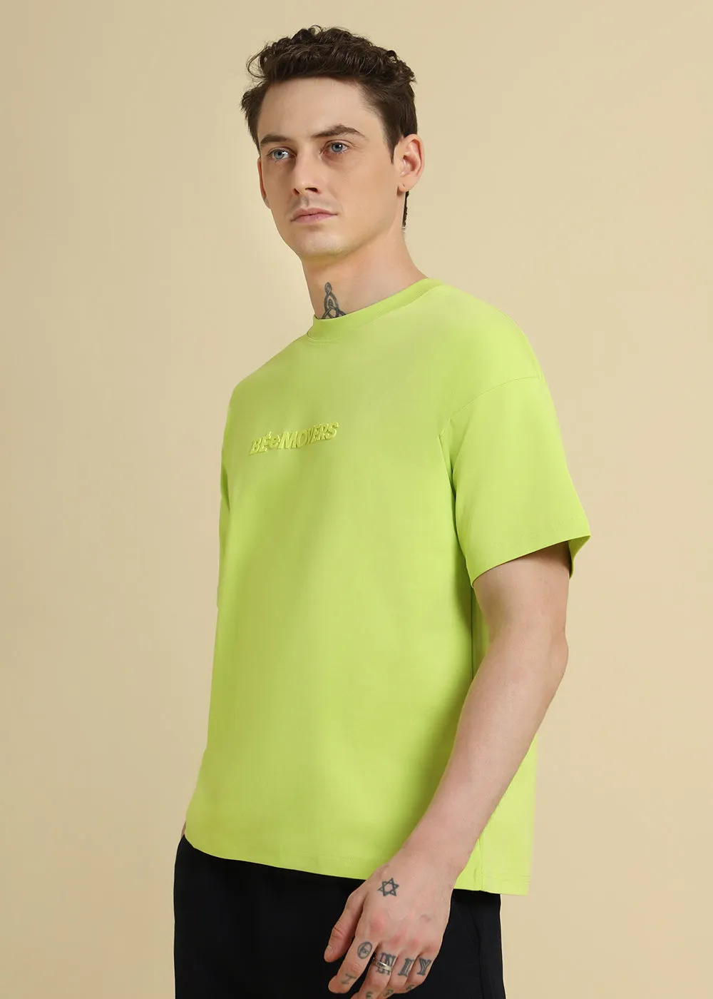 Emboss Luxe Neon Oversized T-shirt