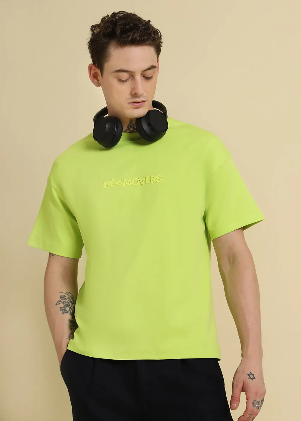 Emboss Luxe Neon Oversized T-shirt