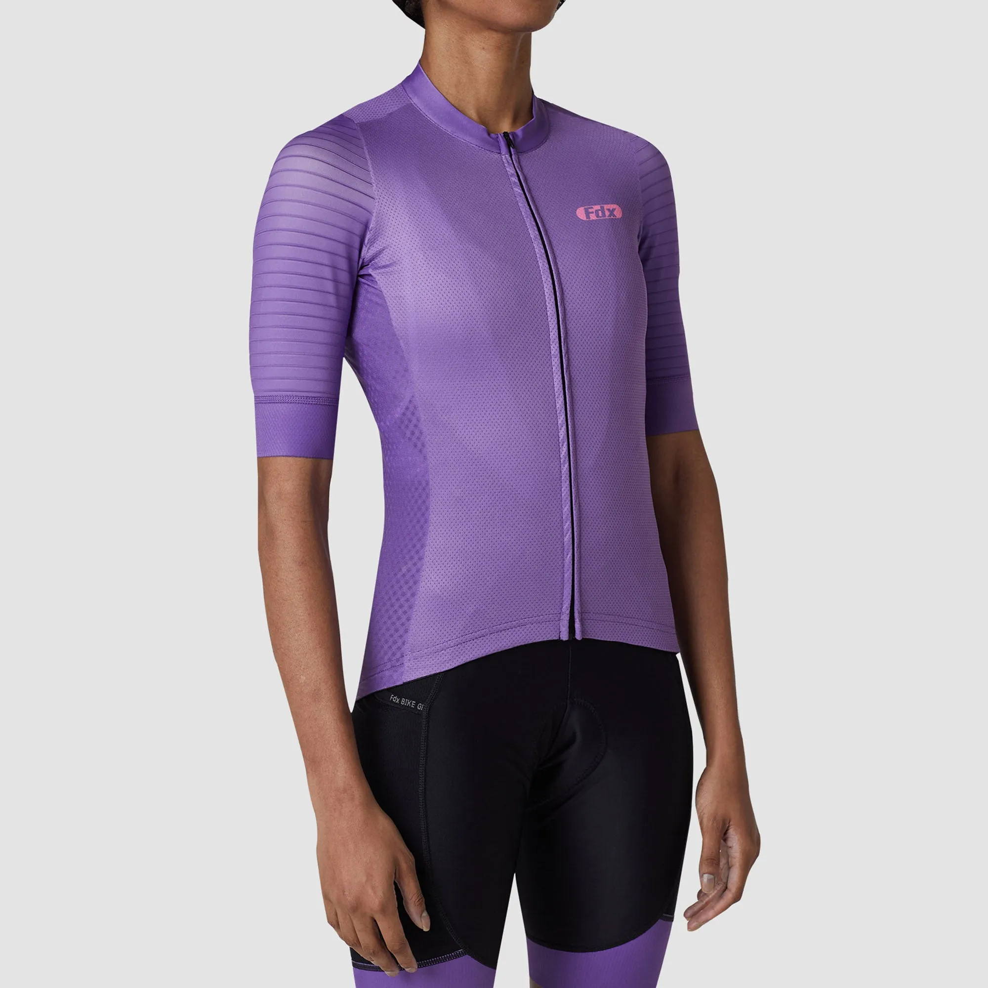 Fdx Essential Purple Women's & Girl's Short Sleeve Summer Cycling Jersey