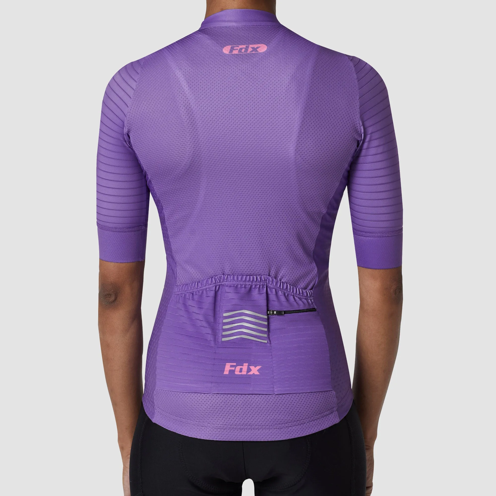 Fdx Essential Purple Women's & Girl's Short Sleeve Summer Cycling Jersey