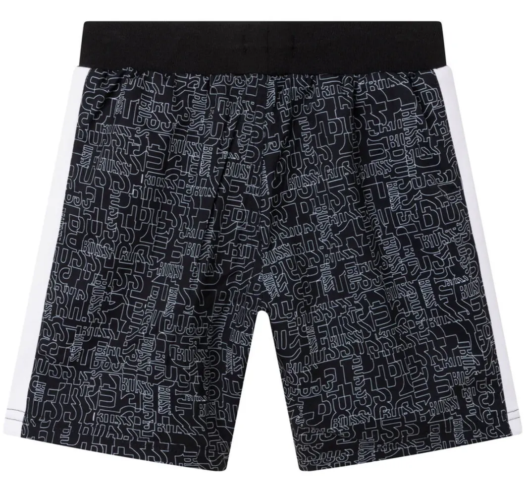 Hugo Boss Kids Elastane Track Bermuda Short Black J24747-09B