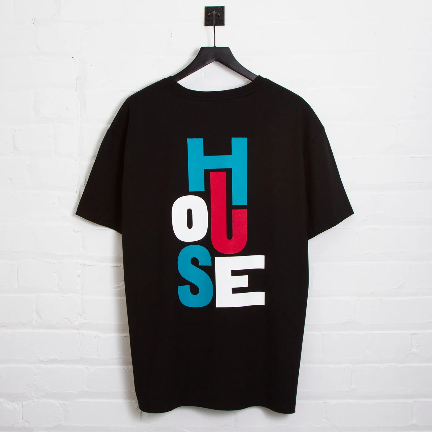 Just House Back Print  - Oversized Tshirt - Black