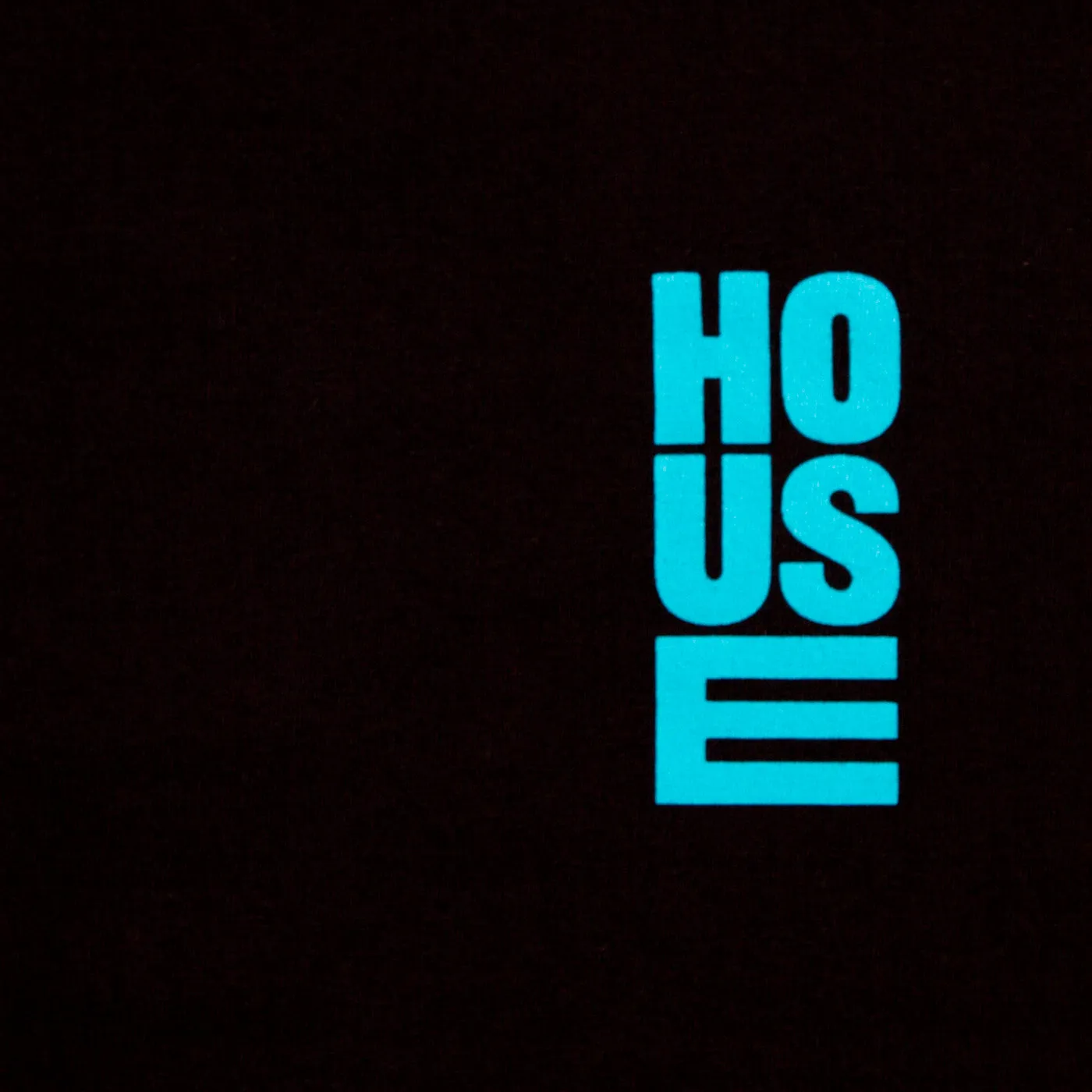 Just House Back Print  - Oversized Tshirt - Black