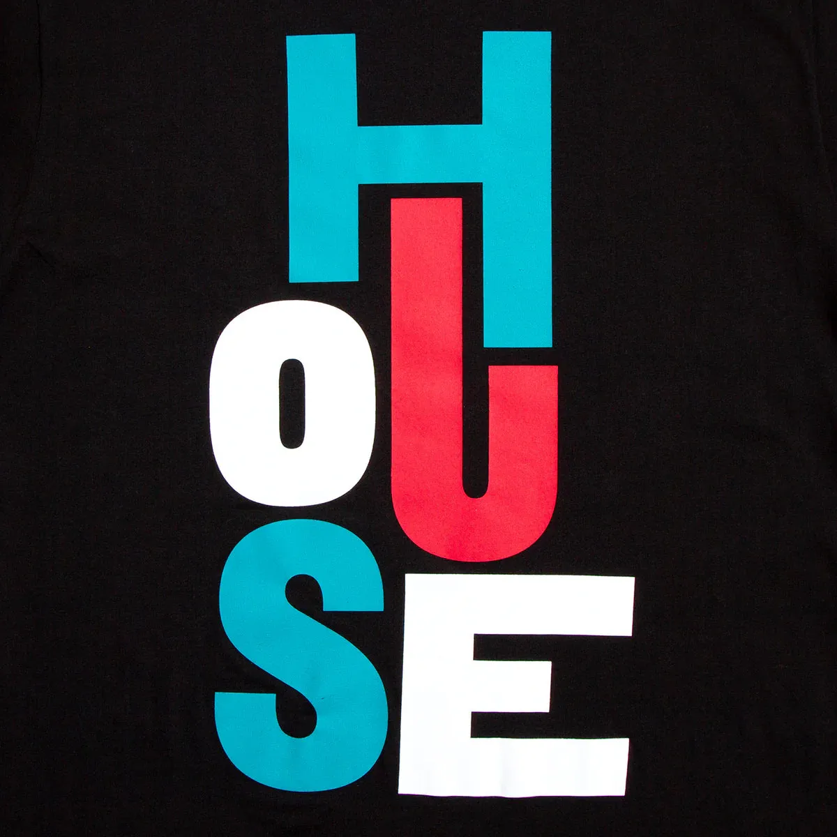 Just House Back Print  - Oversized Tshirt - Black