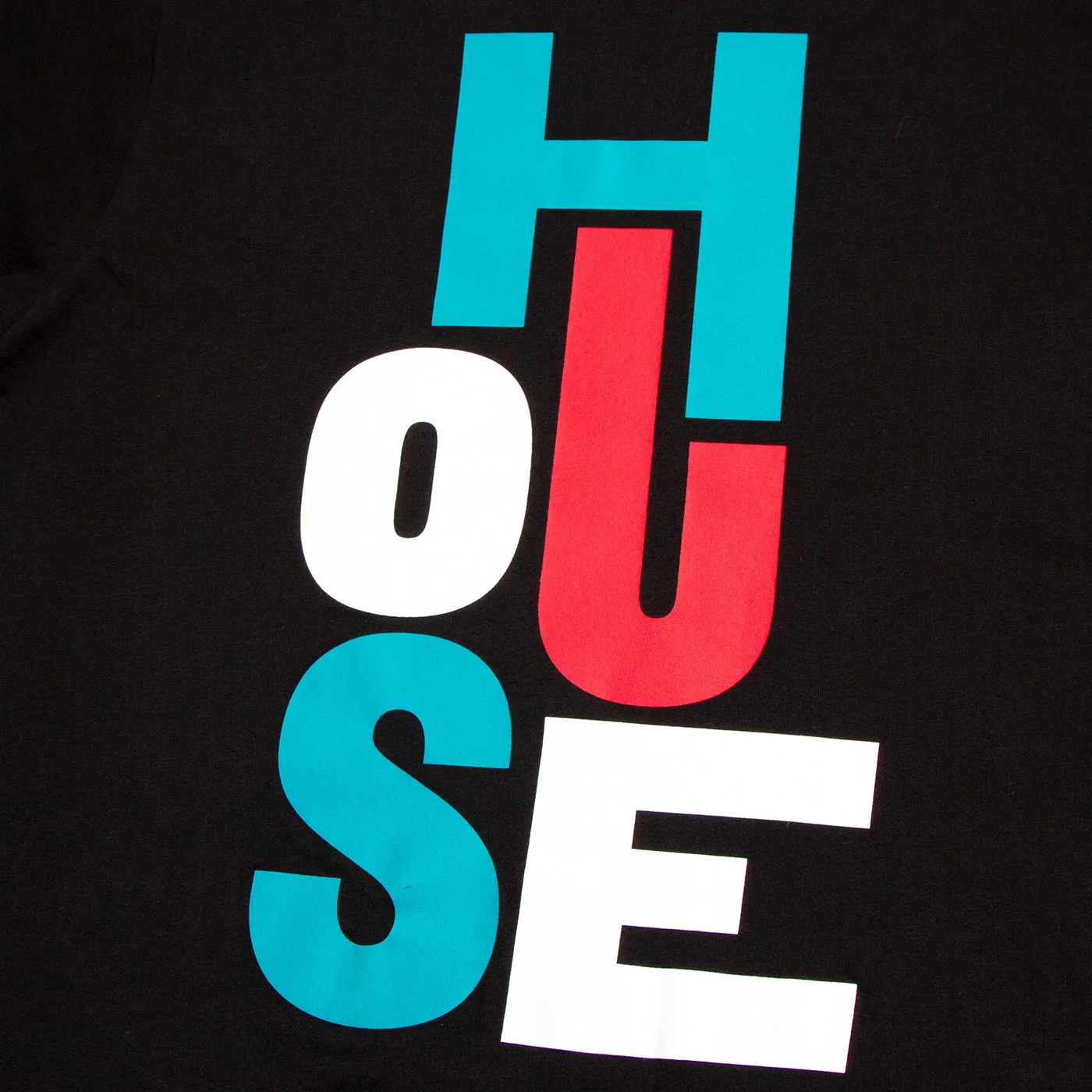 Just House Back Print  - Oversized Tshirt - Black