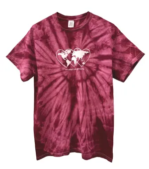 Love Revolution Plum Tie-Dye Graphic Unisex Tee