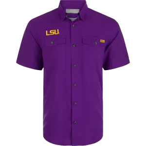 LSU Frat Dobby Solid Short Sleeve Shirt