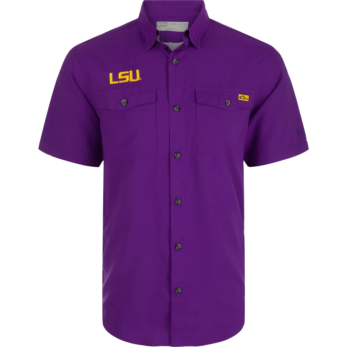 LSU Frat Dobby Solid Short Sleeve Shirt