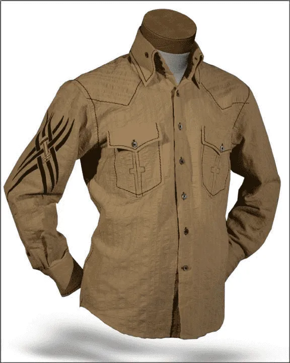 Men's Fashion Shirt - Indian Beige