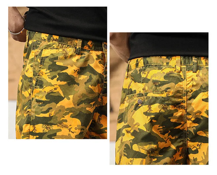 Men's Trends High Design Summer Style Loose Fit Camouflage Cargo Shorts | G3526