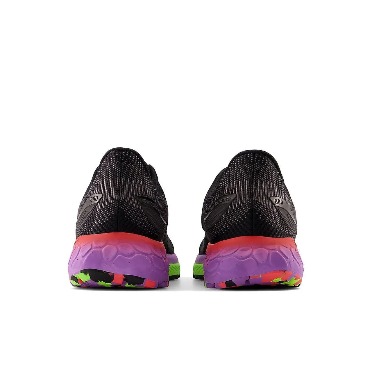 New Balance Fresh Foam 880 v12 (Mens) - Black with Pixel Green and Electric Purple