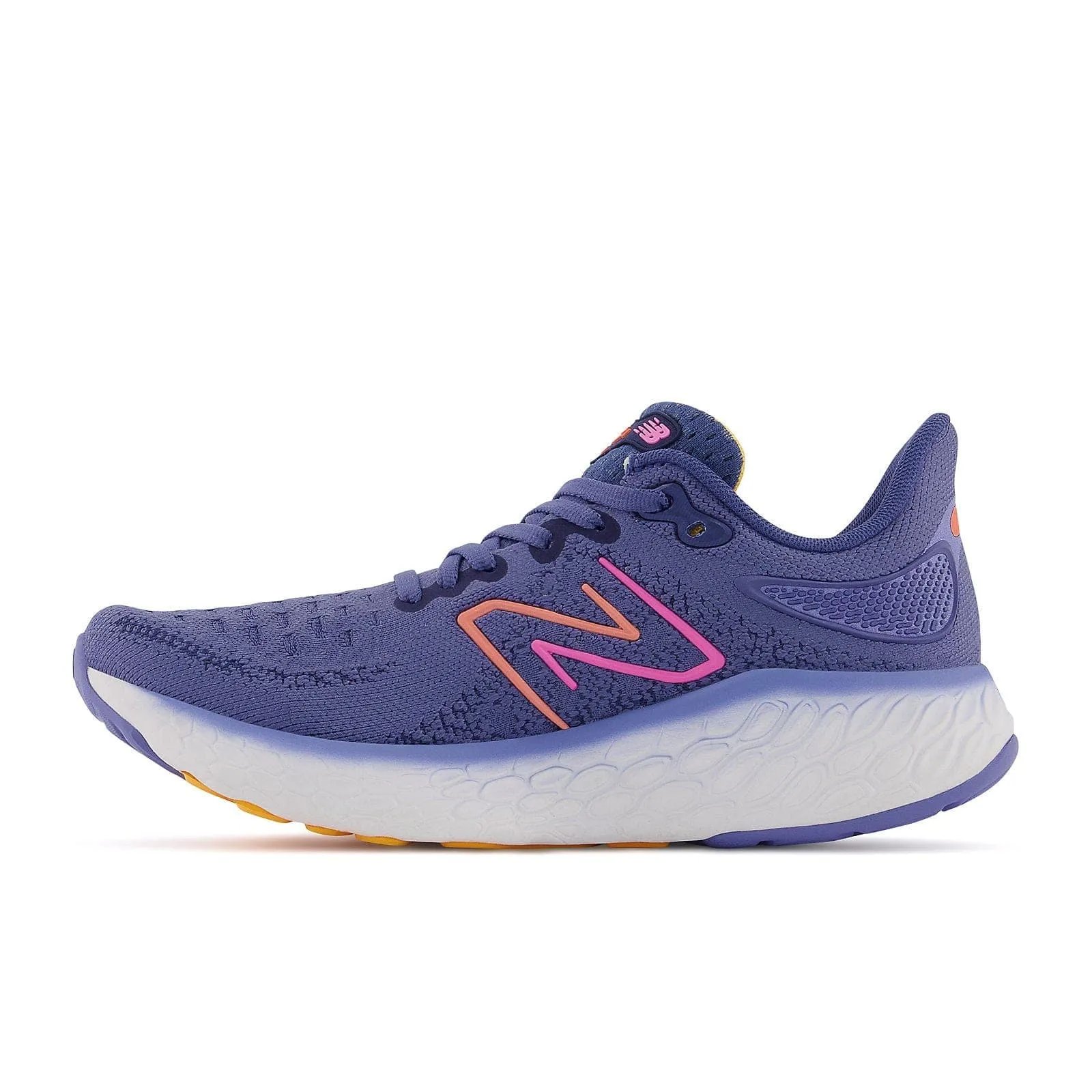 New Balance Fresh Foam X 1080 v12 Wide (Womens) - Night Sky with Vibrant Orange and Vibrant Pink