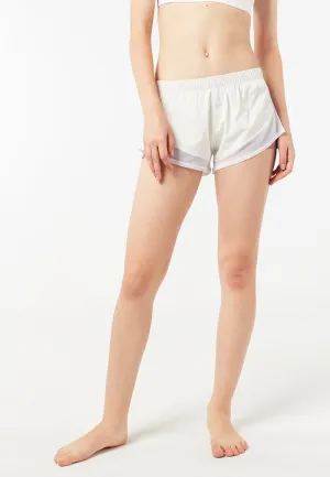 Overlay Curved Mesh Shorts (White) | XS,XL,2XL Only