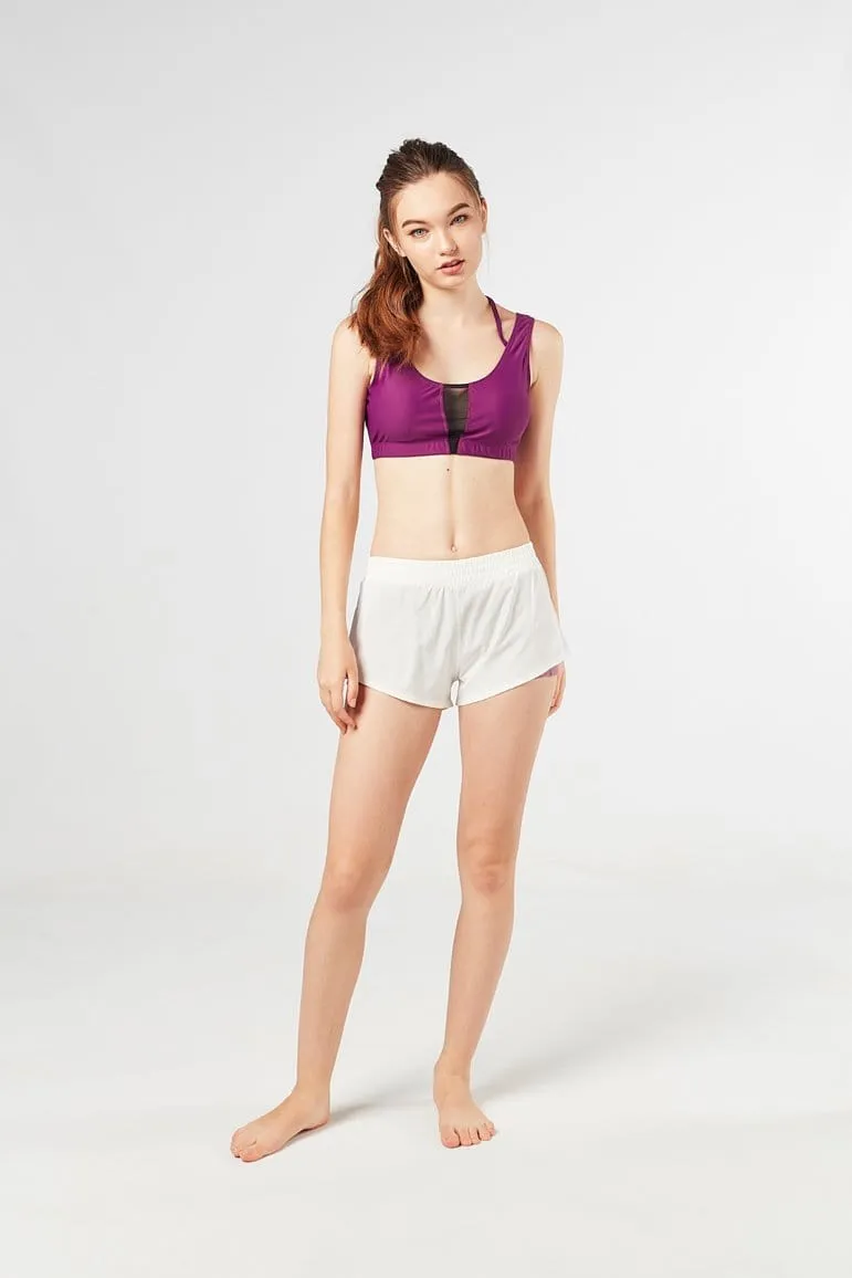 Overlay Side Mesh Shorts (White) | S - 3XL