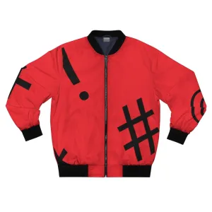 Red bomber jacket