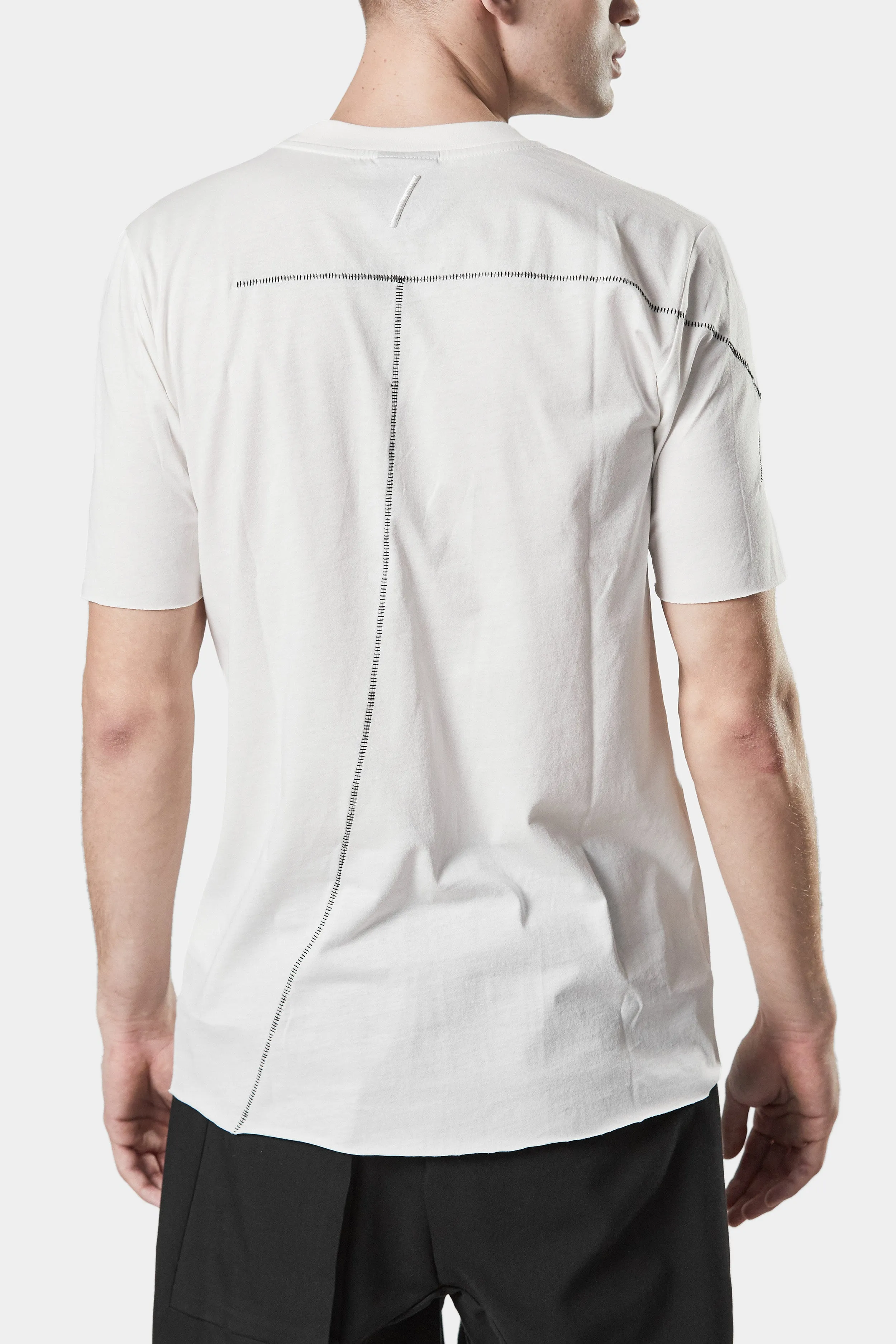 Scar stitch t-shirt, Cream