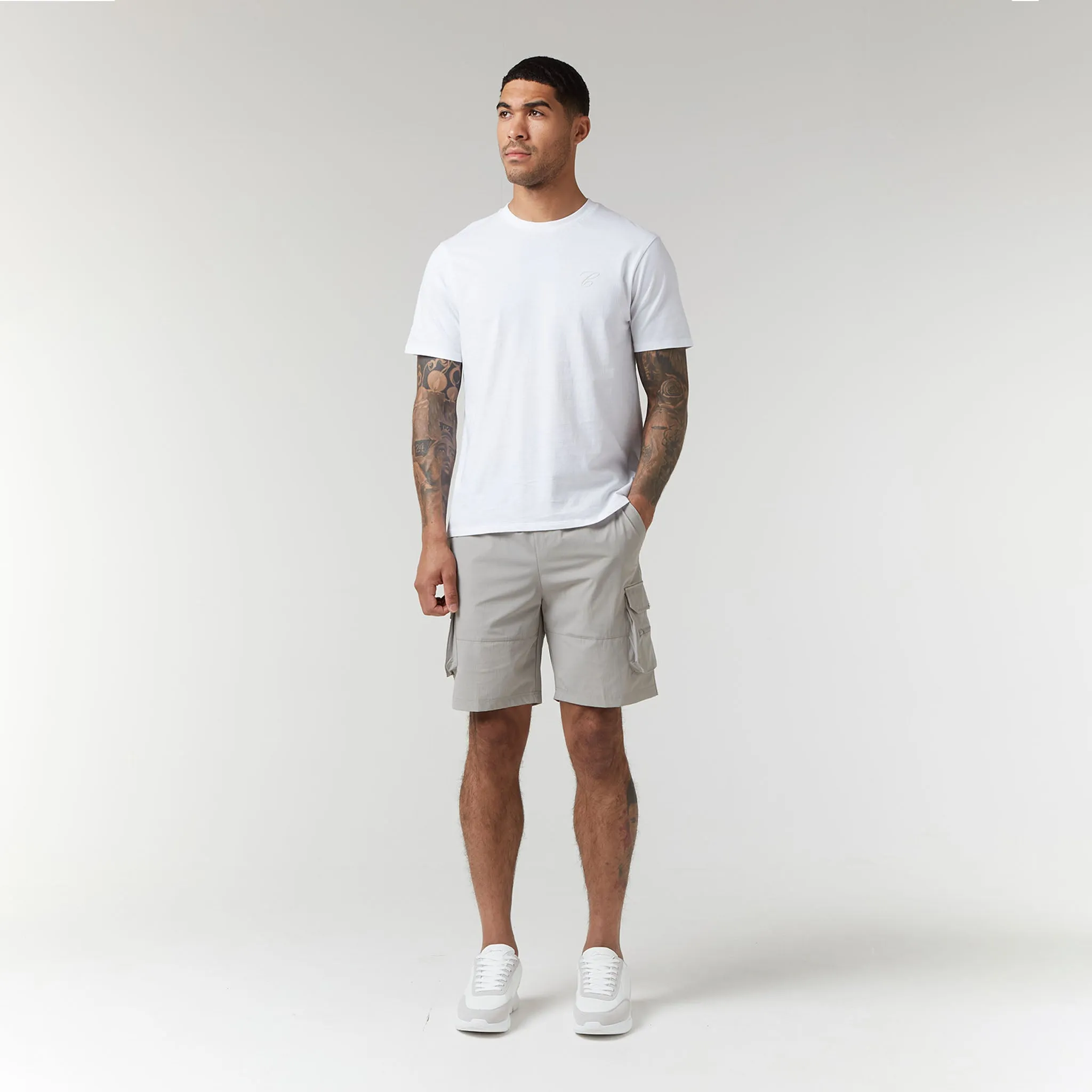 Tech Stretch Poly Cargo Short | Stone