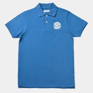 Teens Boys Lycra Pique Fashion Polo Seek The Positive-Sea port