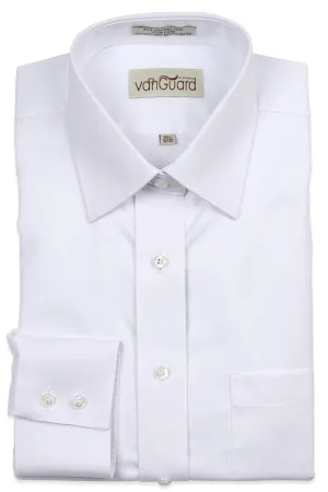 Van Guard Twill Mens White Shirt Chassidisch (Right Over Left) - Boys