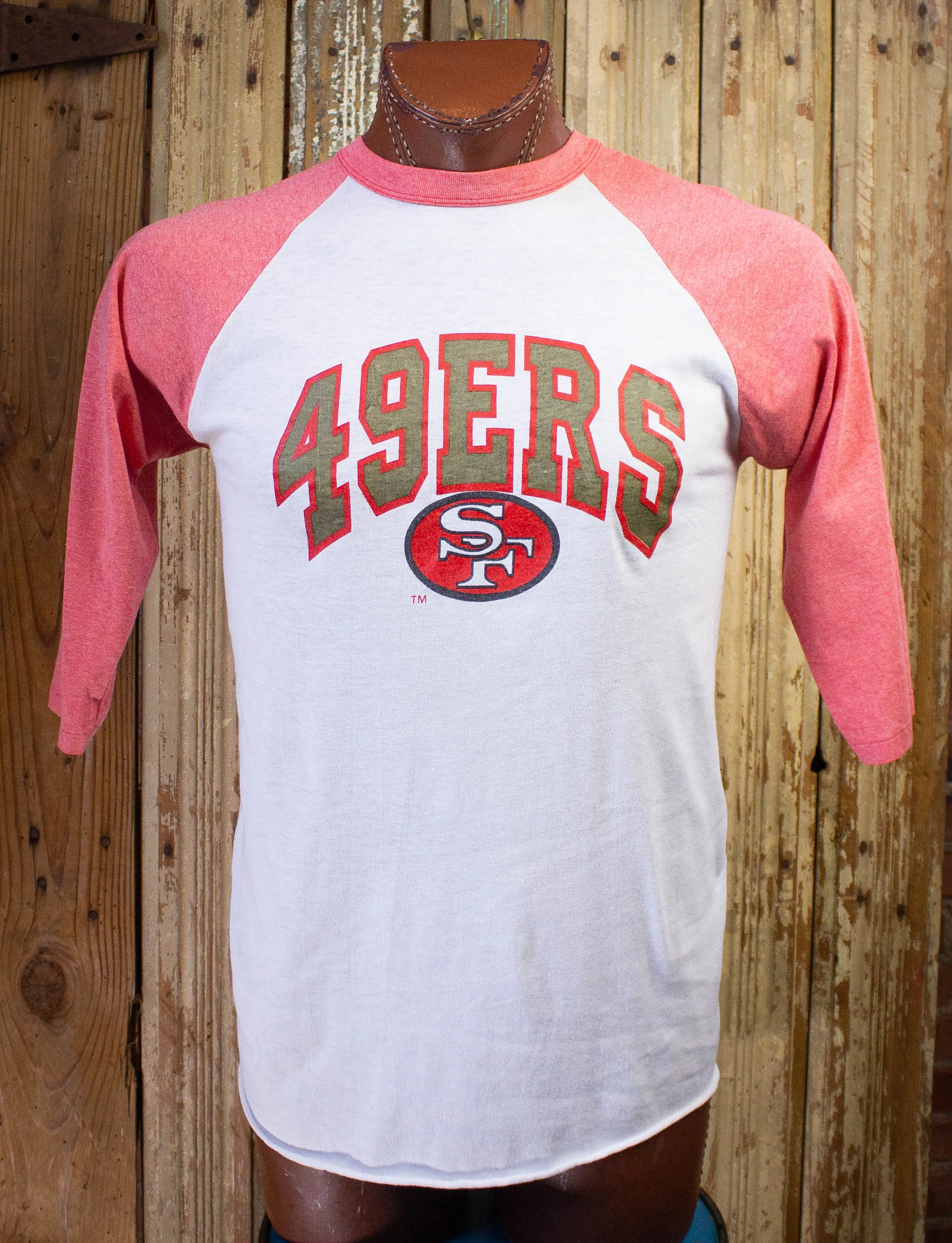 Vintage San Fransisco 49ers Raglan Graphic T-Shirt 1980s M