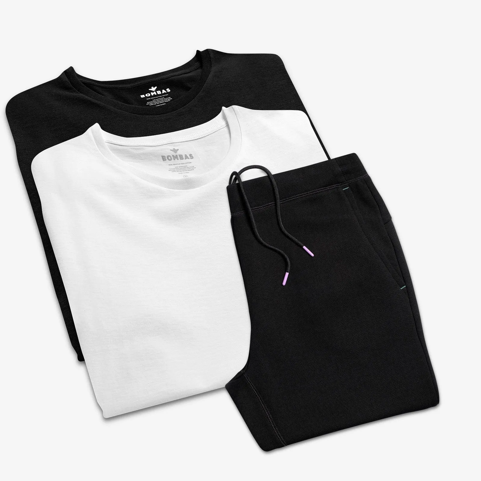 Women's Crew Neck T-Shirt & Sweatpants 2-Pack