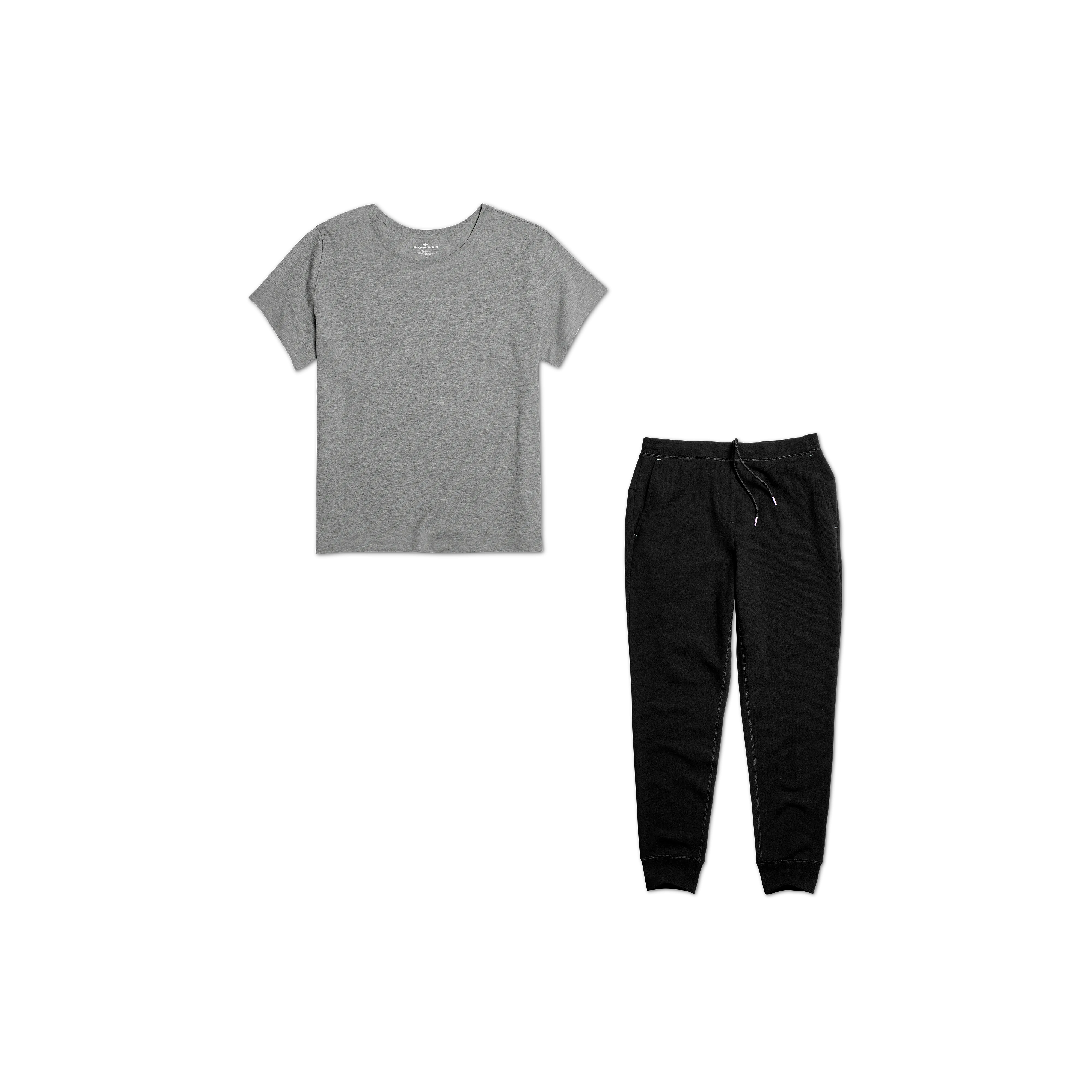 Women's Crew Neck T-Shirt & Sweatpants 2-Pack