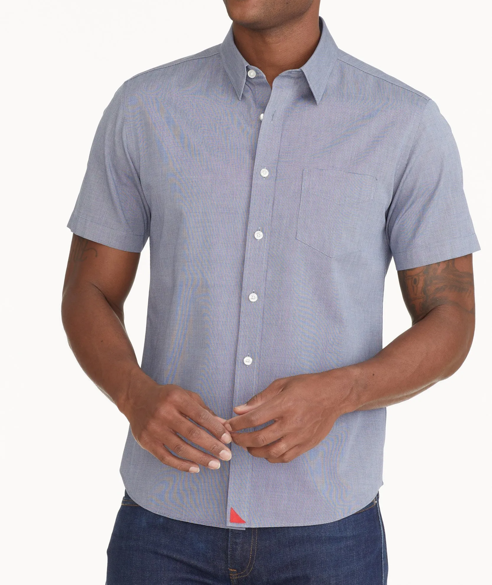 Wrinkle-Free Short-Sleeve Petrus Shirt